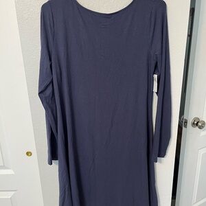 Old Navy Classic Long Sleeve Dress in Deep Blue